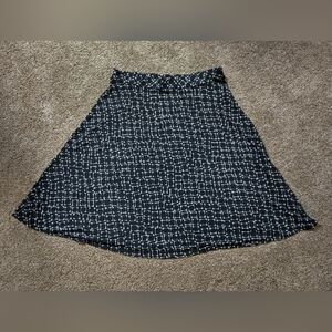 George Black and White Skirt